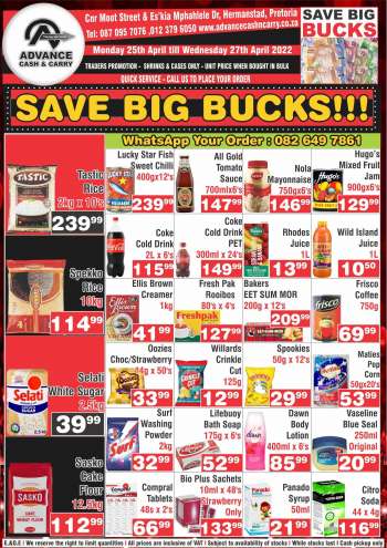 Advance Cash & Carry catalogue  - 25/04/2022 - 27/04/2022.