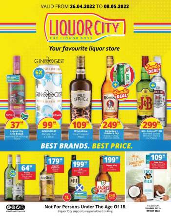 Liquor City Pretoria Specials