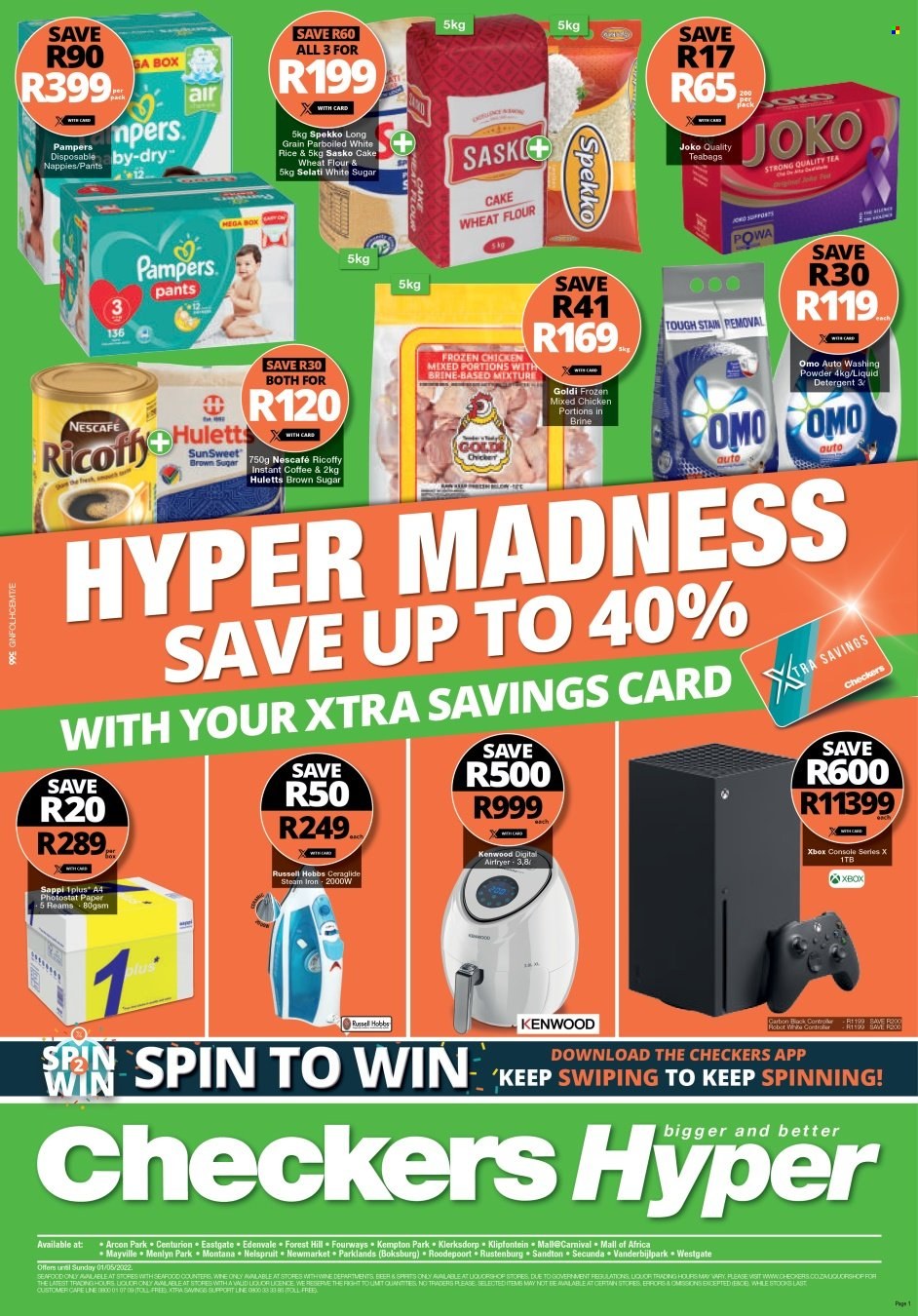Checkers specials - 28/04/2022 - 01/05/2022. Page 1