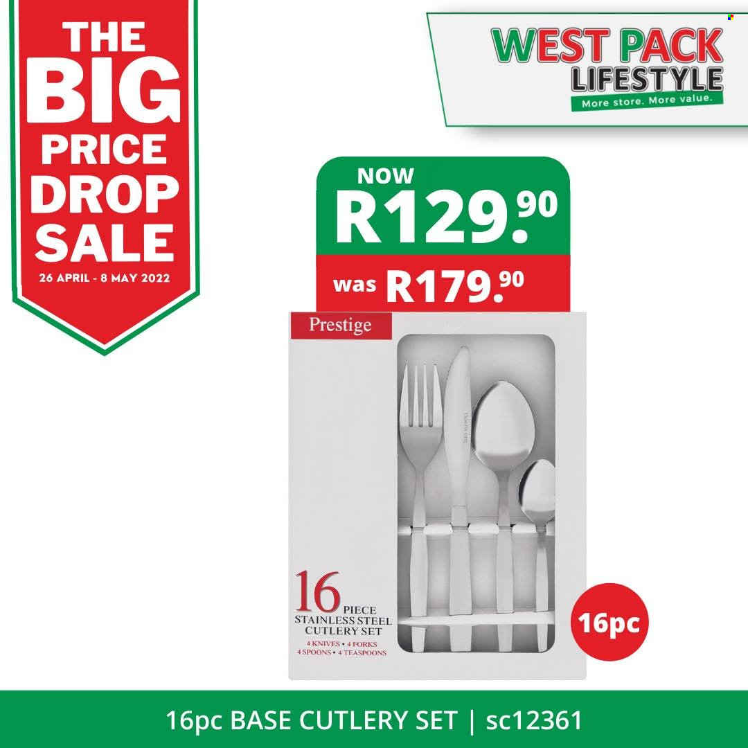 West Pack Lifestyle specials - 26/04/2022 - 08/05/2022. Page 1