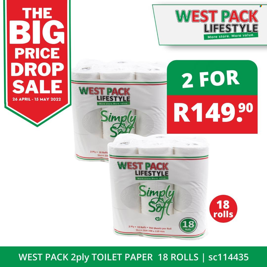 West Pack Lifestyle specials - 26/04/2022 - 15/05/2022. Page 1