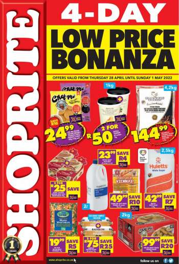Shoprite catalogue  - 28/04/2022 - 01/05/2022.