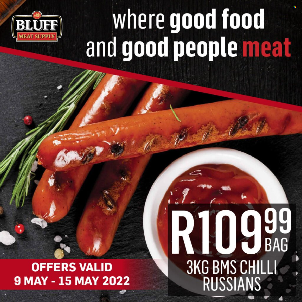 Bluff Meat Supply catalogue  - 09/05/2022 - 15/05/2022 - Sales products - russians. Page 7.