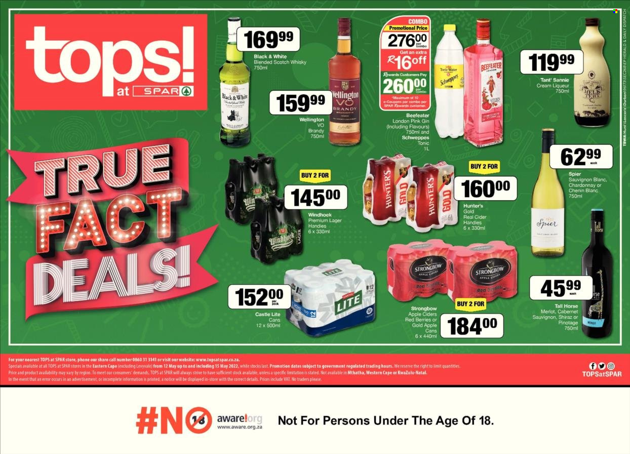 TOPS at SPAR specials - 12/05/2022 - 15/05/2022. Page 1