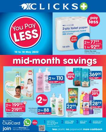 Clicks catalogue  - 10/05/2022 - 18/05/2022.