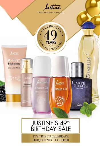 Justine catalogue  - 13/05/2022 - 31/05/2022.