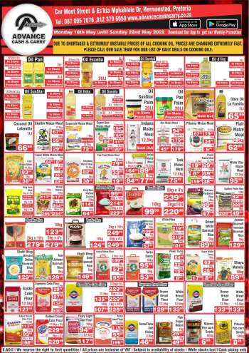 Advance Cash & Carry catalogue  - 16/05/2022 - 22/05/2022.
