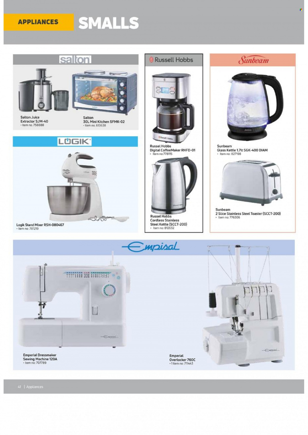 Game specials. Page 44