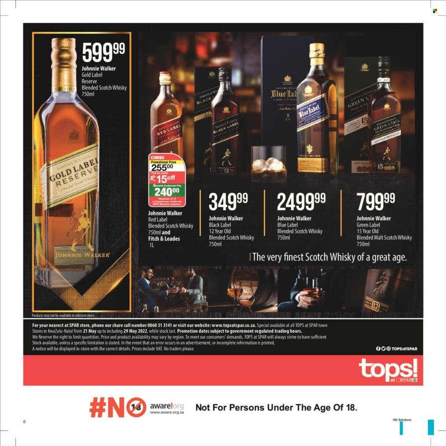 TOPS at SPAR specials - 21/05/2022 - 29/05/2022. Page 8