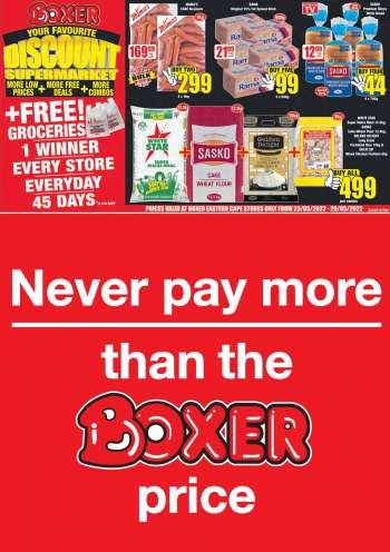 Boxer catalogue  - 23/05/2022 - 29/05/2022.