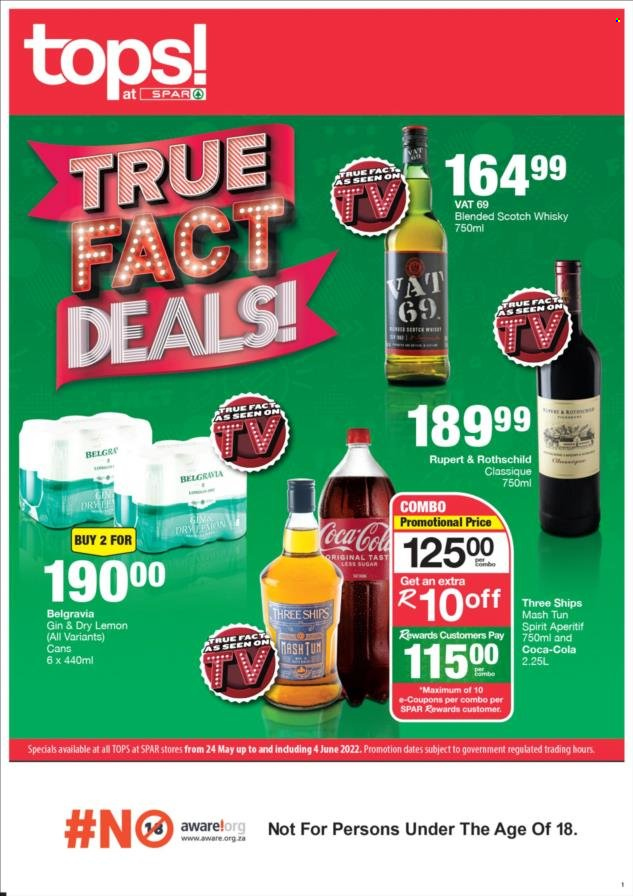 TOPS at SPAR specials - 24/05/2022 - 04/06/2022. Page 1