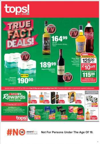 TOPS at SPAR catalogue  - 24/05/2022 - 04/06/2022.