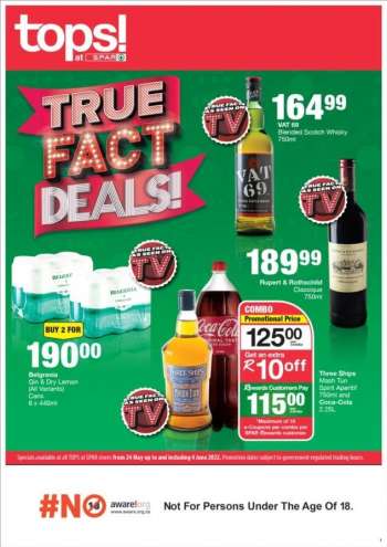TOPS at SPAR catalogue  - 24/05/2022 - 04/06/2022.
