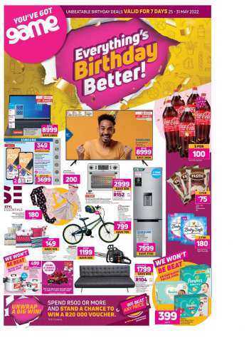 Game catalogue  - 25/05/2022 - 31/05/2022.