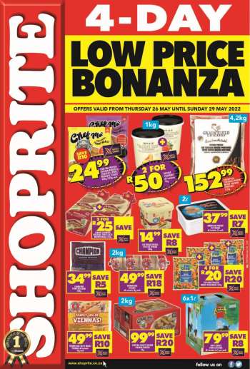 Shoprite catalogue  - 26/05/2022 - 29/05/2022.