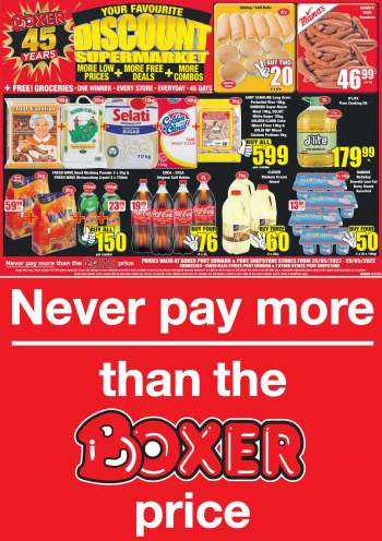 Boxer catalogue  - 26/05/2022 - 29/05/2022.