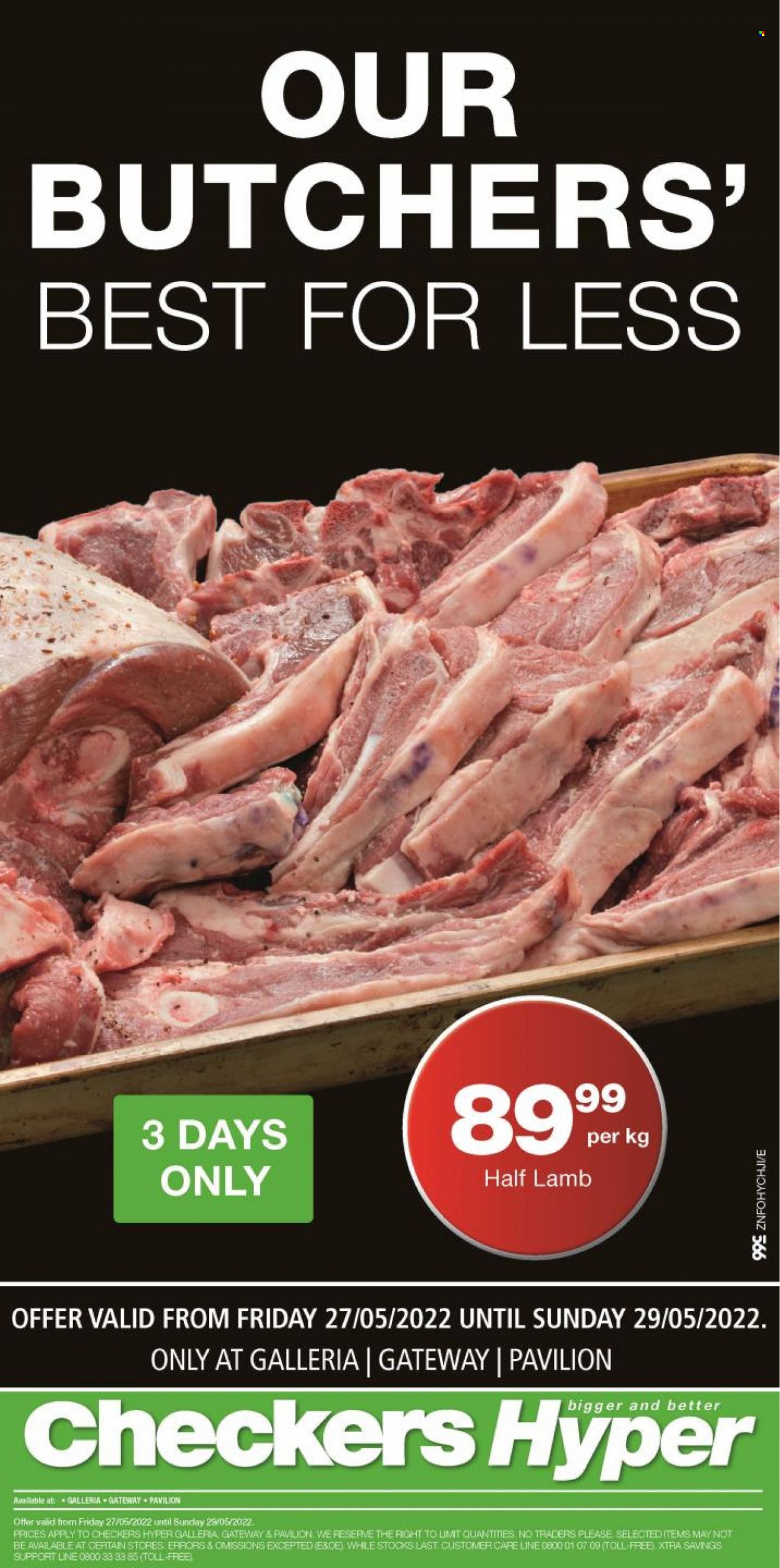 Checkers specials - 27/05/2022 - 29/05/2022. Page 1