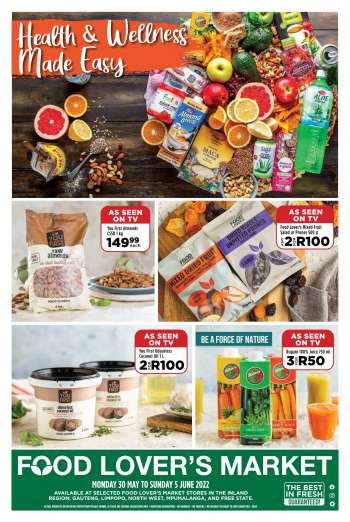 Food Lover's Market catalogue  - 30/05/2022 - 05/06/2022.