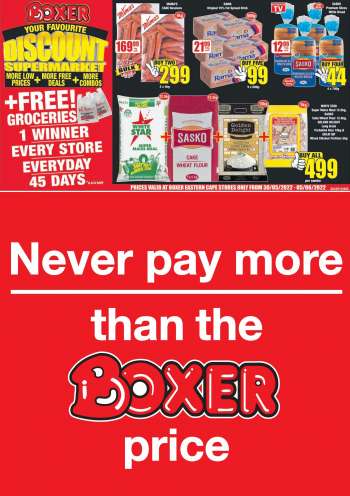Boxer catalogue  - 30/05/2022 - 05/06/2022.