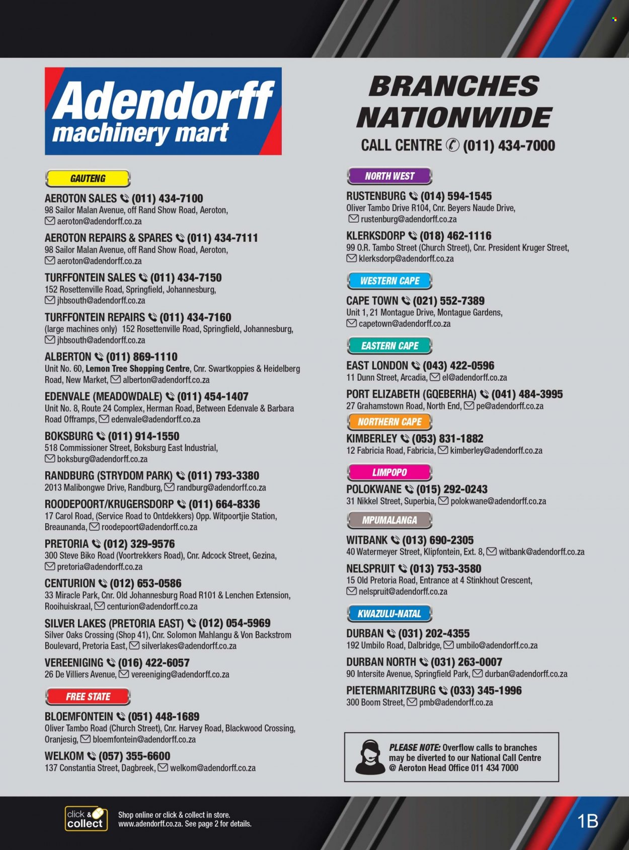 Adendorff Machinery Mart specials. Page 3