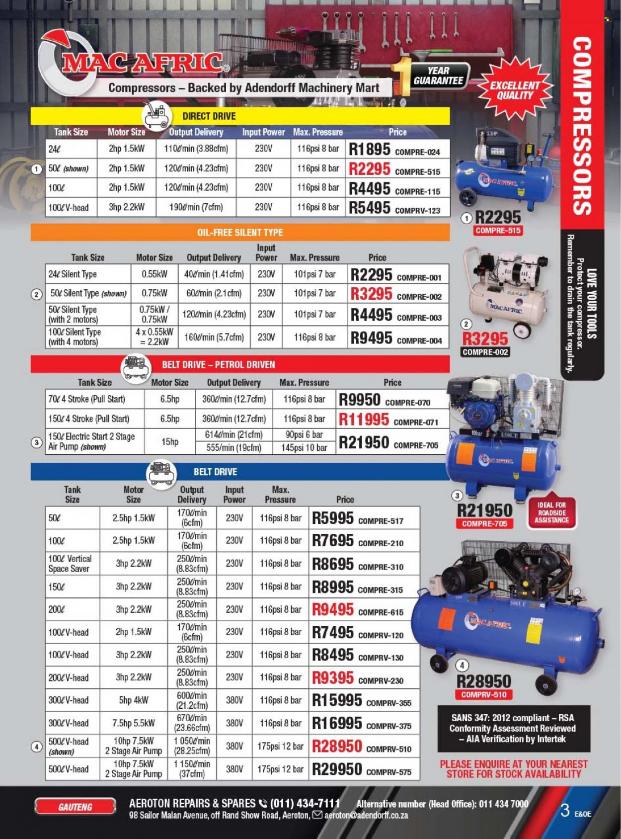 Adendorff Machinery Mart specials. Page 5
