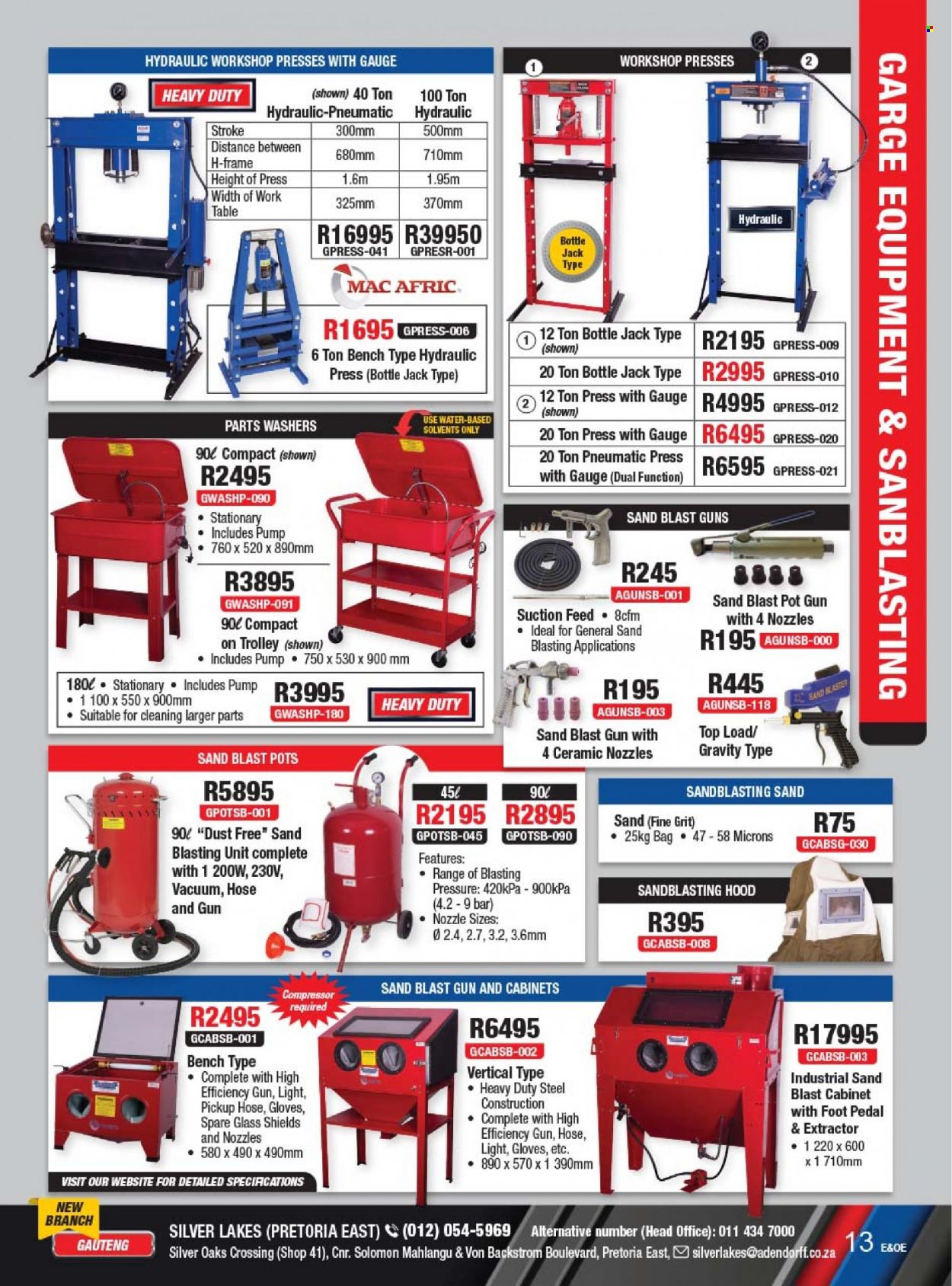 Adendorff Machinery Mart specials. Page 15