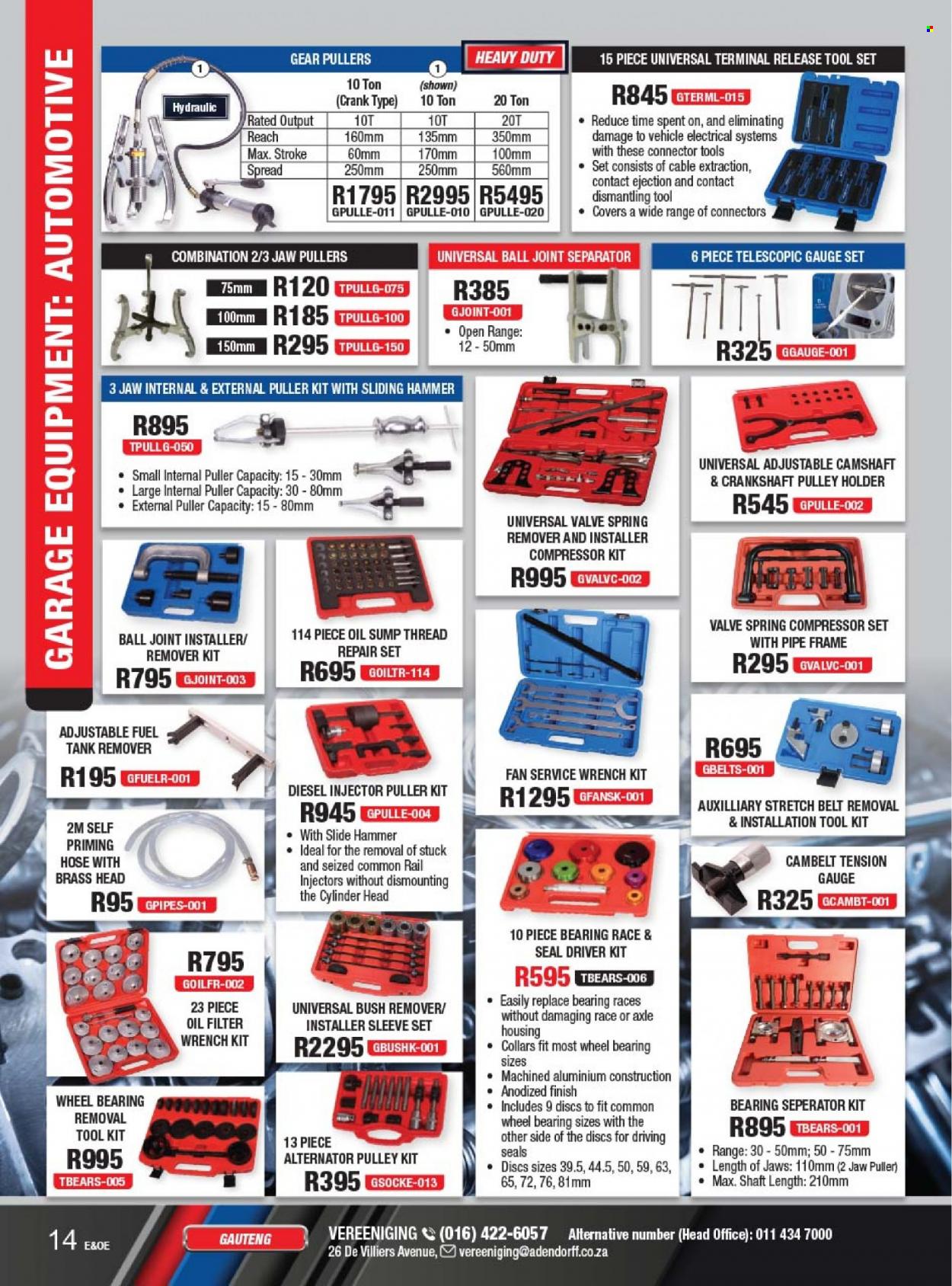 Adendorff Machinery Mart specials. Page 16