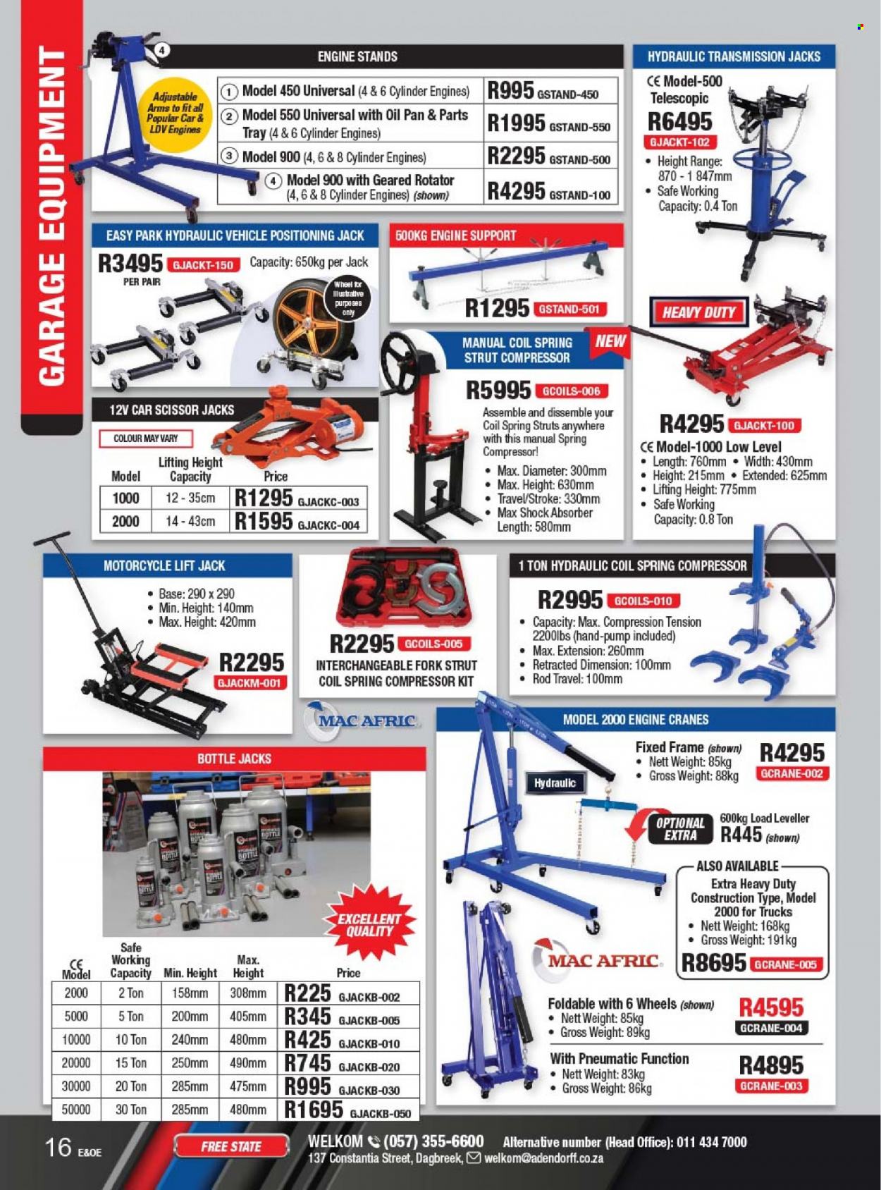 Adendorff Machinery Mart specials. Page 18