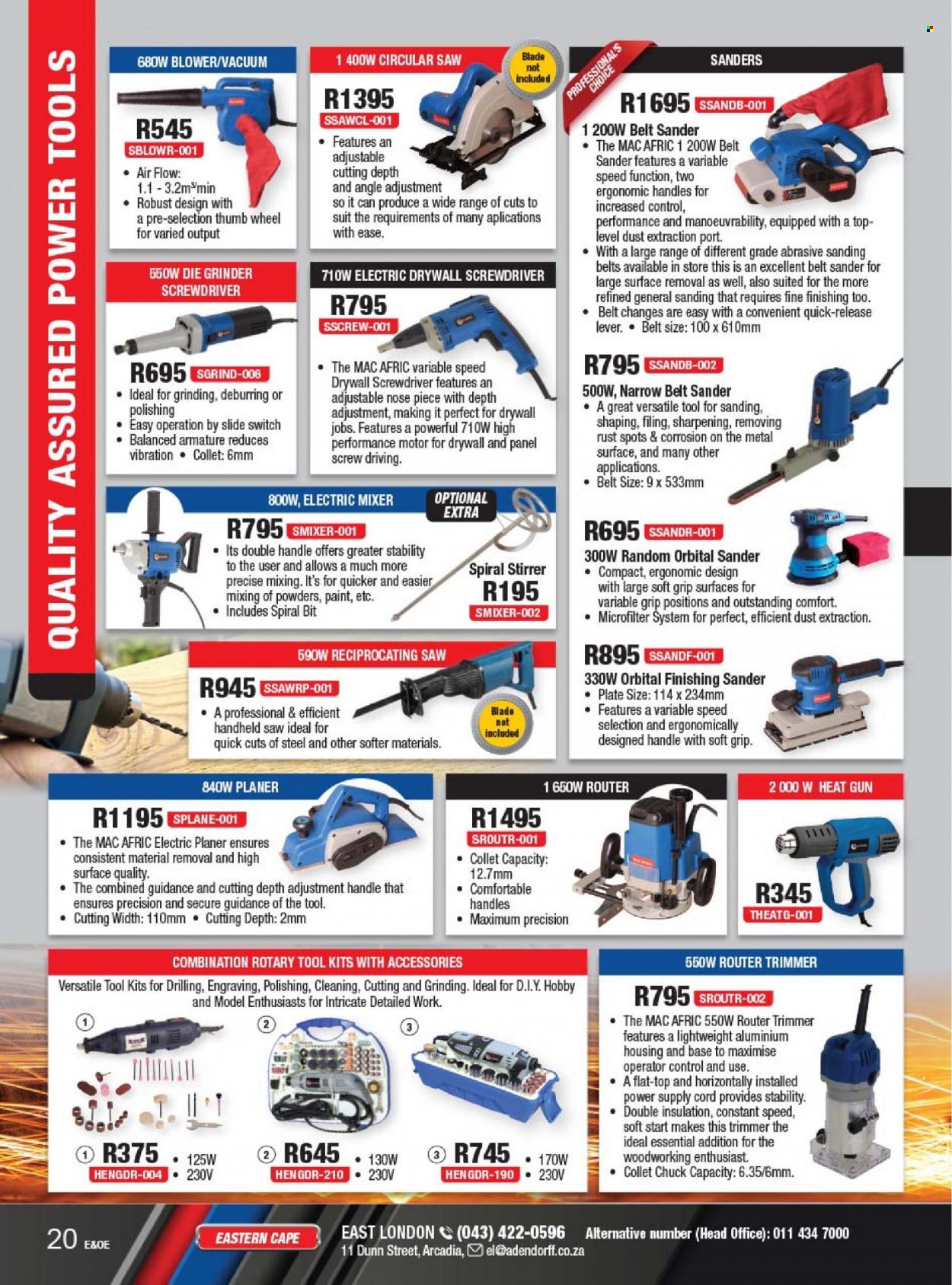 Adendorff Machinery Mart specials. Page 22