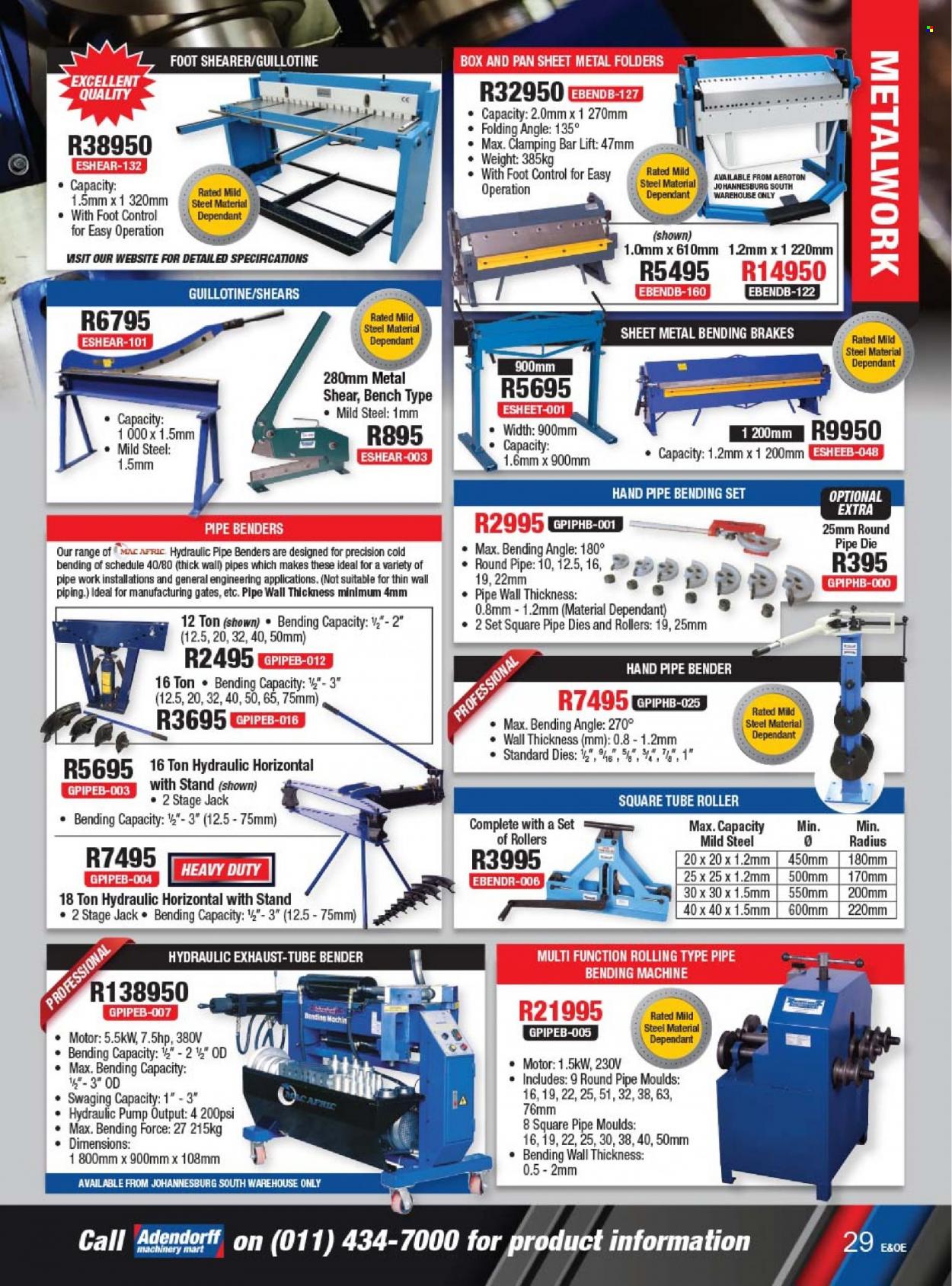 Adendorff Machinery Mart specials. Page 31
