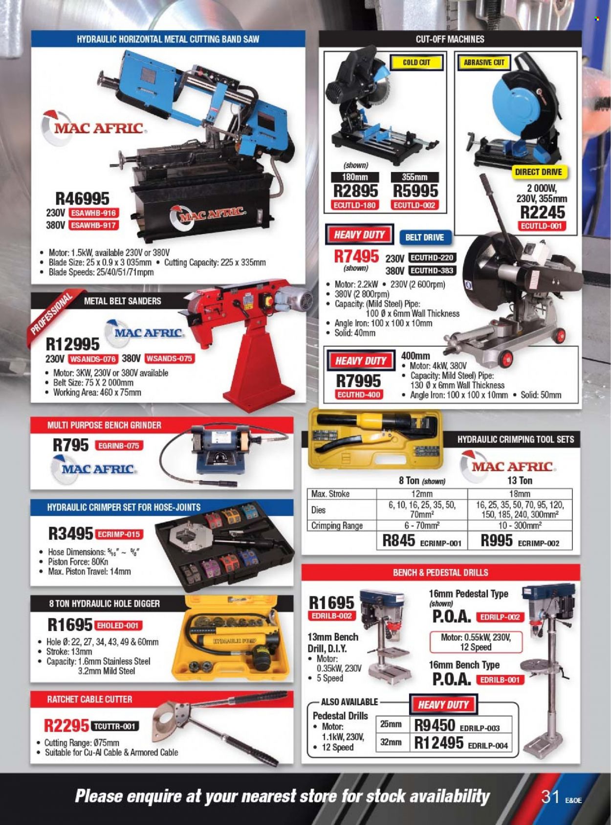 Adendorff Machinery Mart specials. Page 33