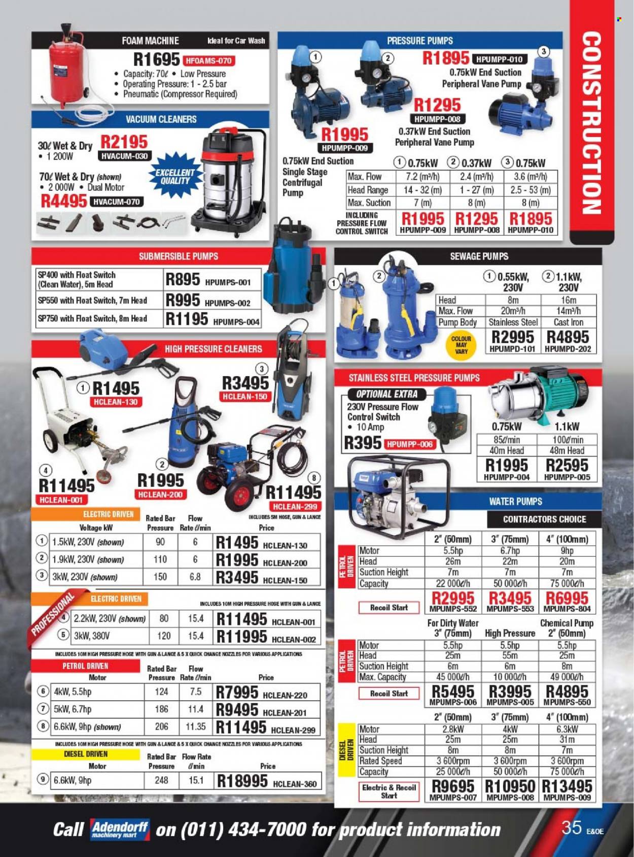 Adendorff Machinery Mart specials. Page 37