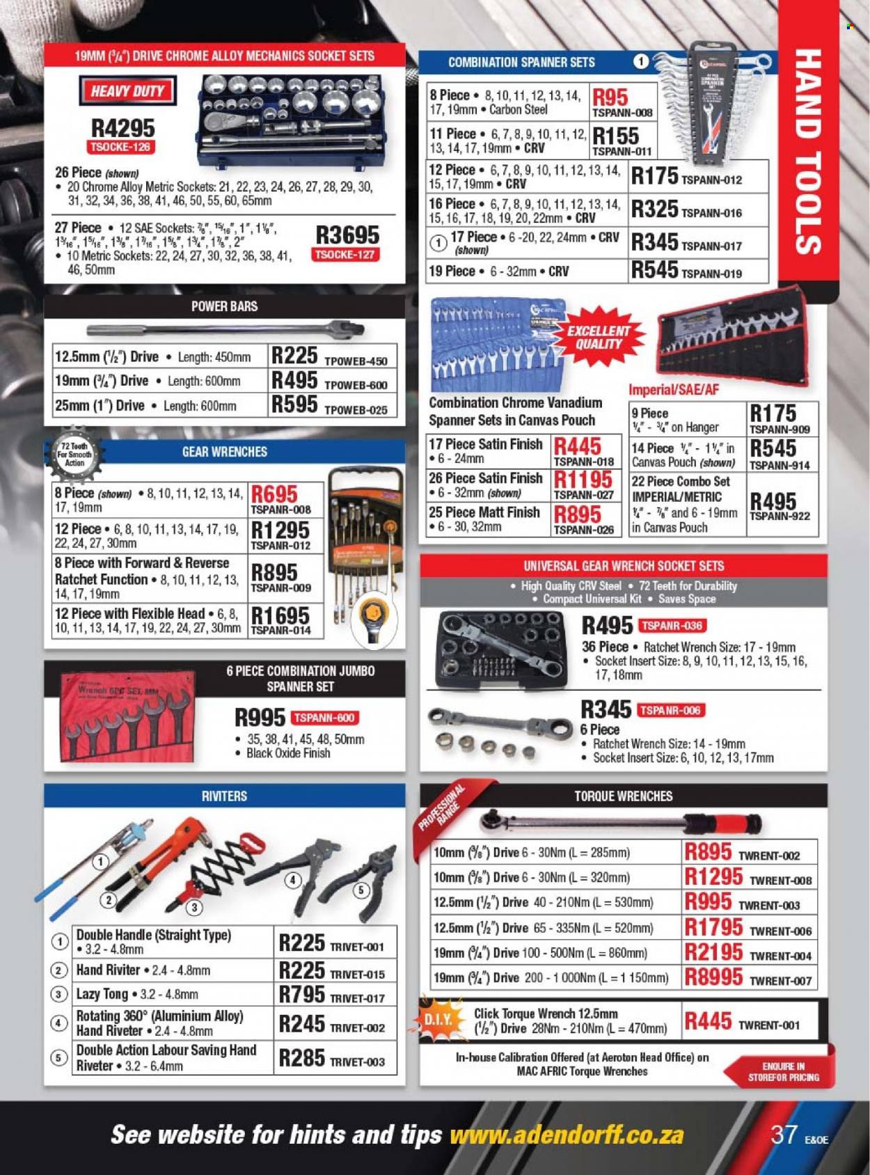 Adendorff Machinery Mart specials. Page 39