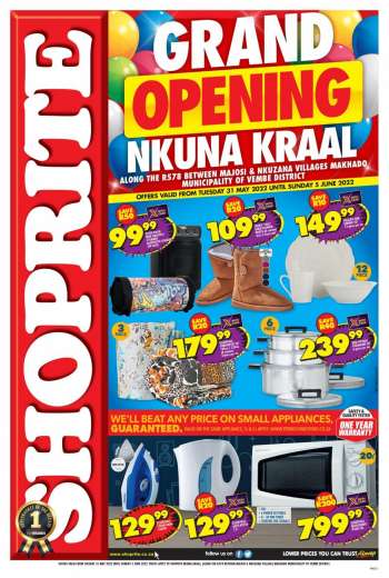 Shoprite catalogue  - 31/05/2022 - 05/06/2022.