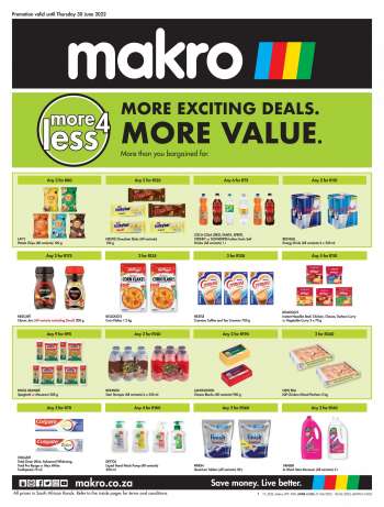 Makro catalogue - More 4 Less Deals