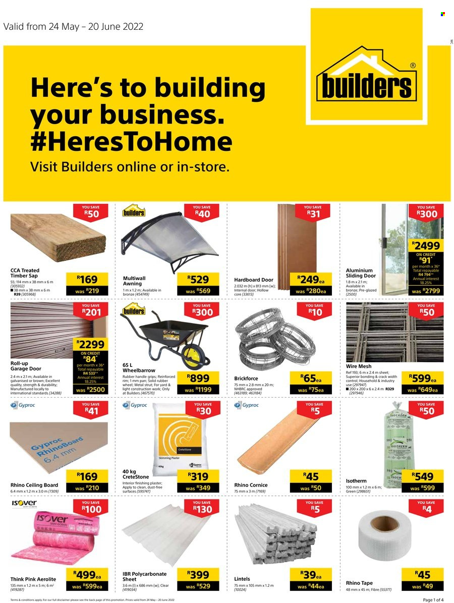 Builders specials - 24/05/2022 - 20/06/2022. Page 1