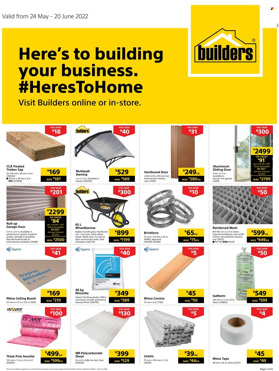 Builders specials - 24/05/2022 - 20/06/2022. Page 1