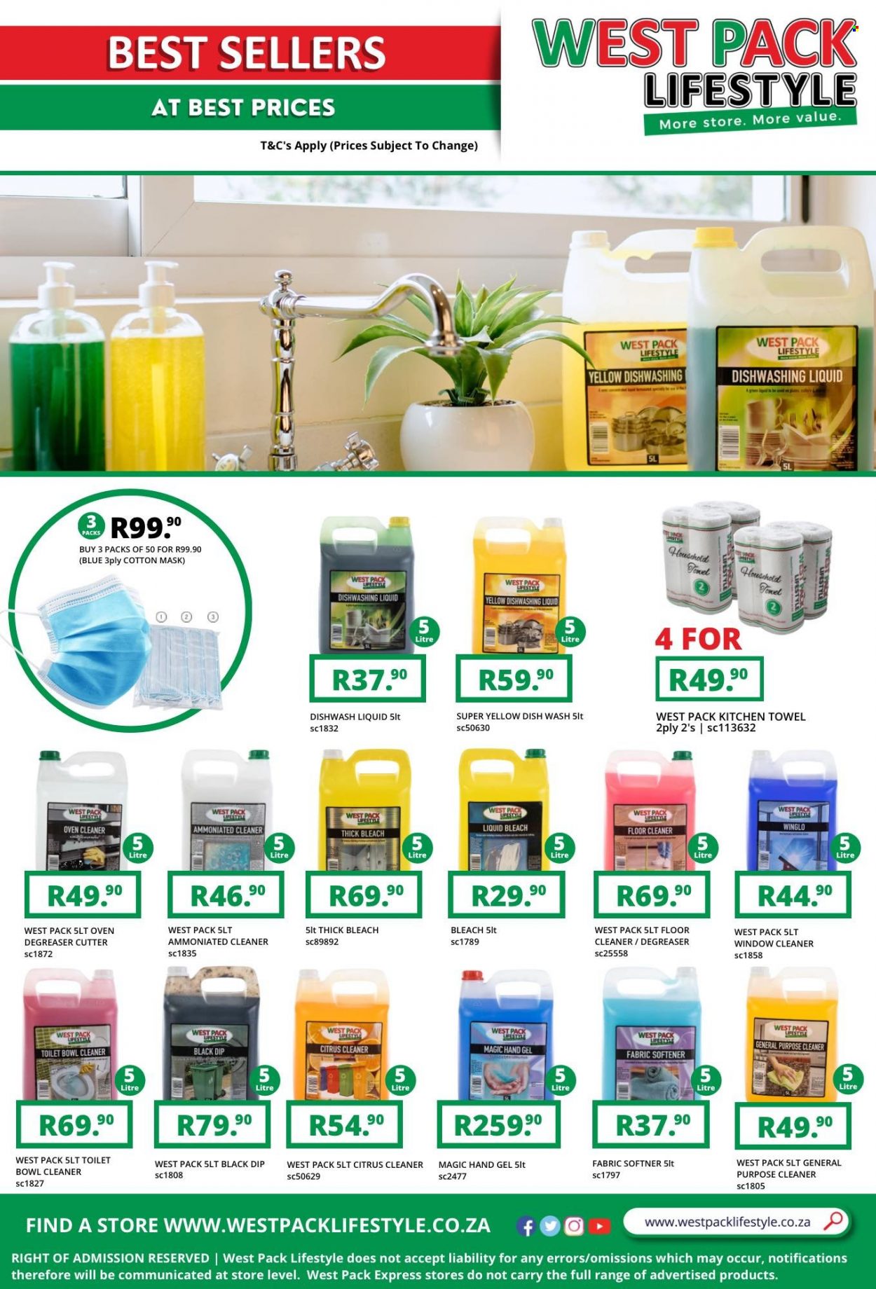 West Pack Lifestyle specials. Page 1