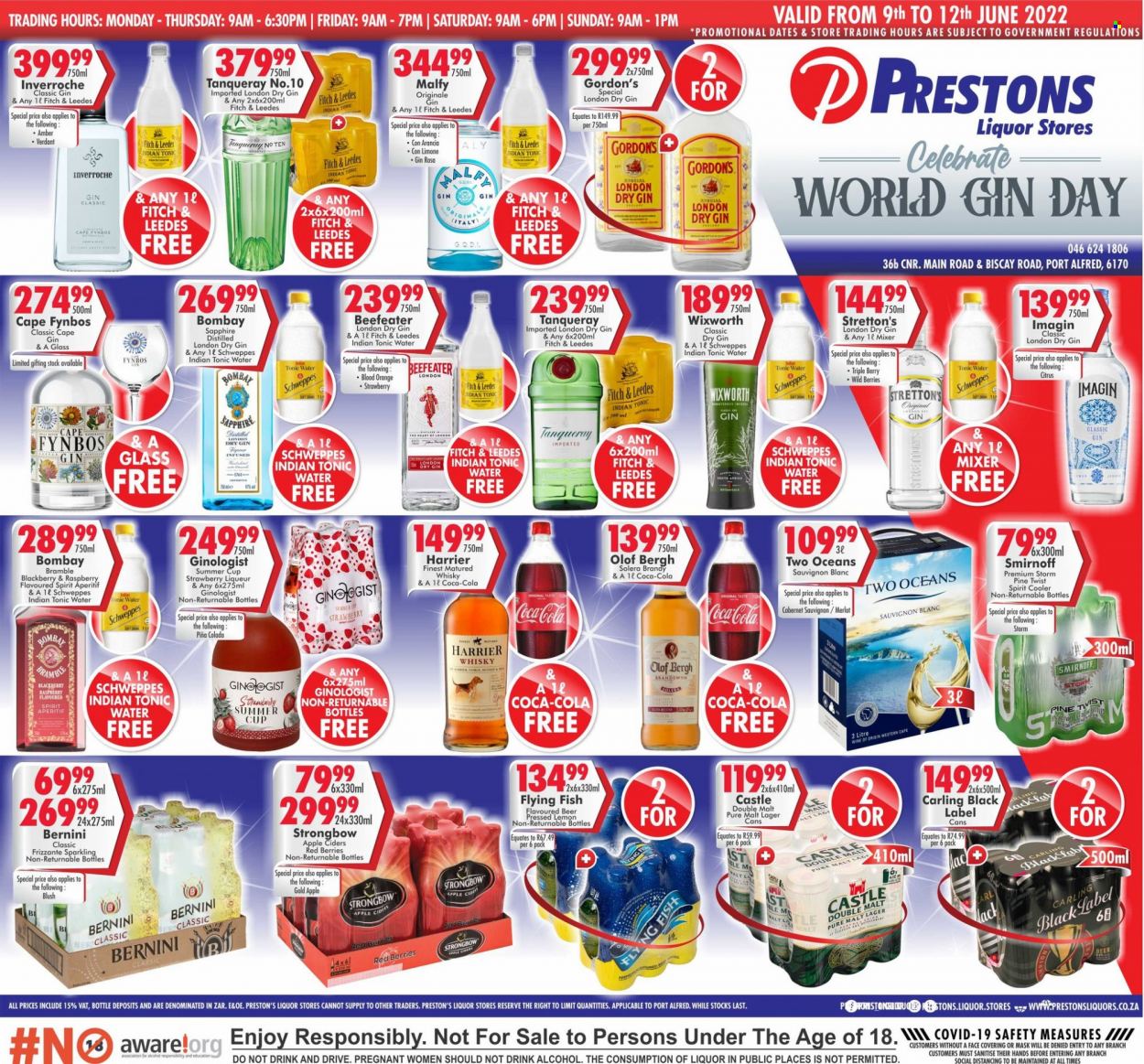Prestons Liquor Stores specials - 09/06/2022 - 12/06/2022. Page 1