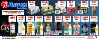 Prestons Liquor Stores catalogue  - 10/06/2022 - 16/06/2022.