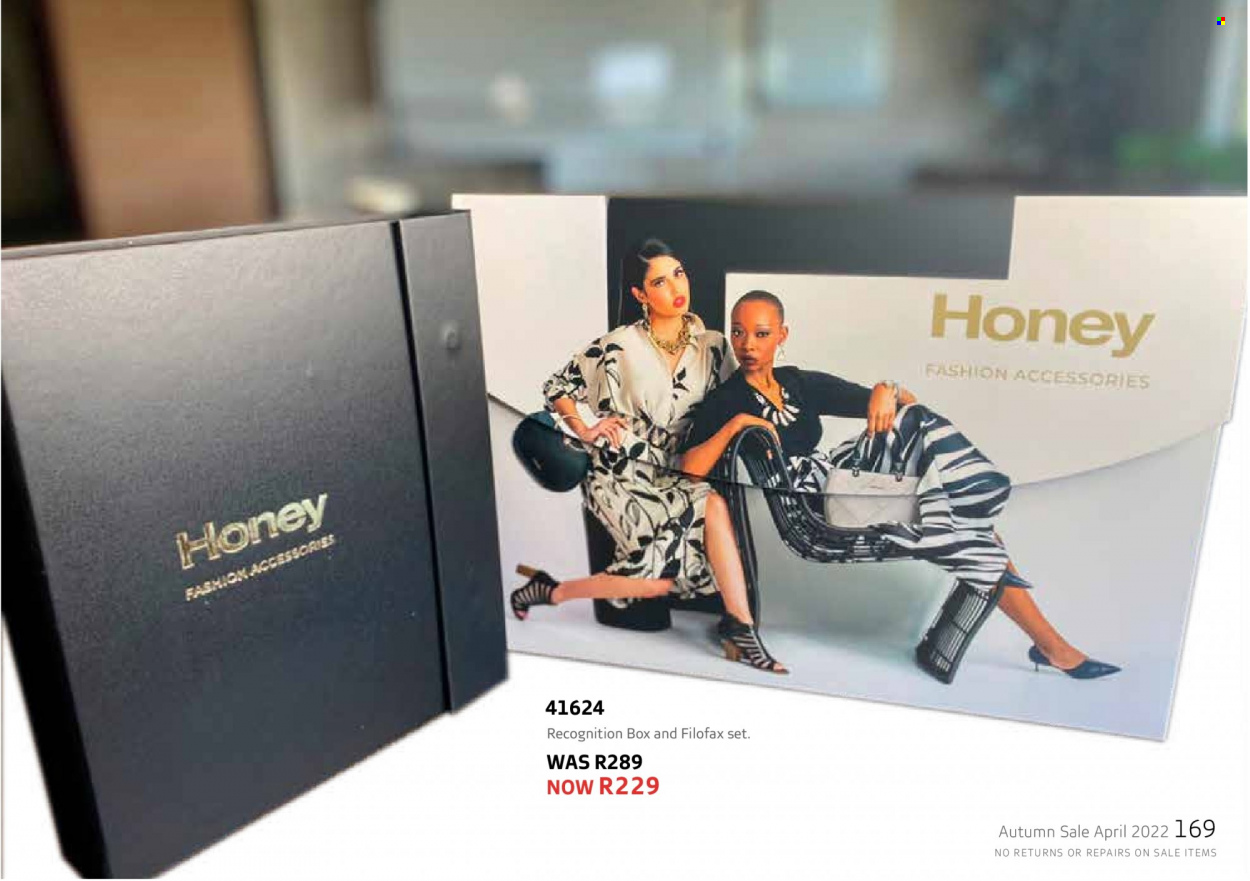 Honey specials. Page 171