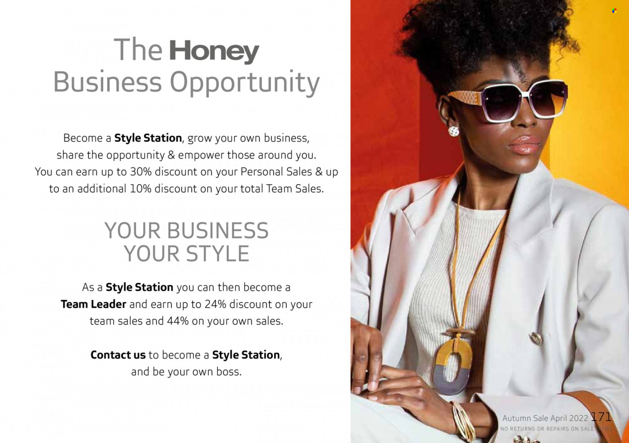 Honey specials. Page 173