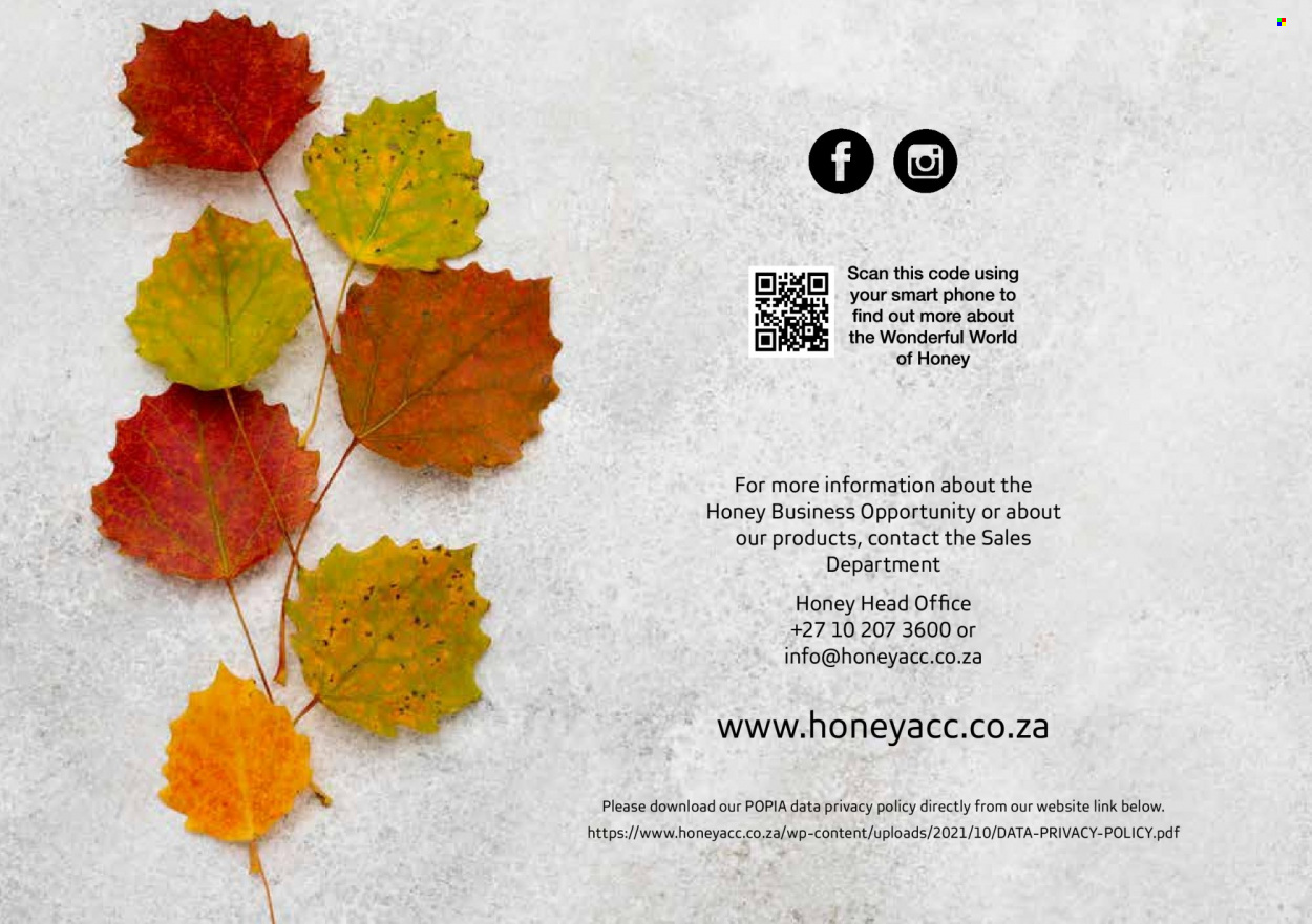 Honey specials. Page 178