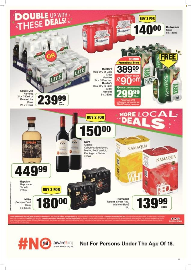 SPAR specials - 21/06/2022 - 03/07/2022. Page 18