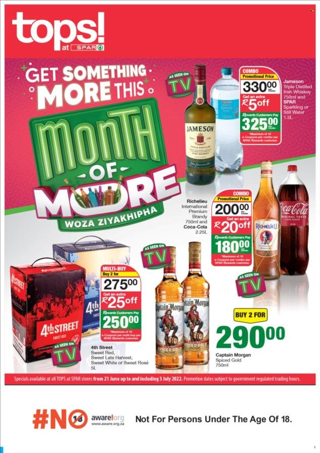 TOPS at SPAR specials - 21/06/2022 - 03/07/2022. Page 1