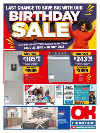 OK Furniture catalogue  - 23/06/2022 - 10/07/2022.