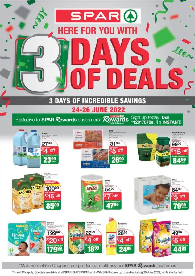 SPAR specials - 24/06/2022 - 26/06/2022. Page 1