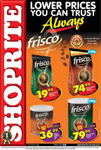 Shoprite catalogue  - 27/06/2022 - 24/07/2022.