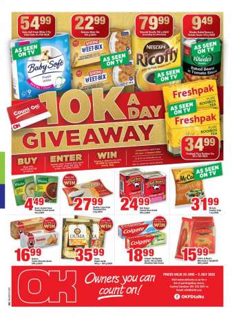 OK Foods catalogue  - 29/06/2022 - 05/07/2022.