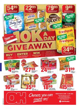 OK Foods catalogue  - 29/06/2022 - 05/07/2022.